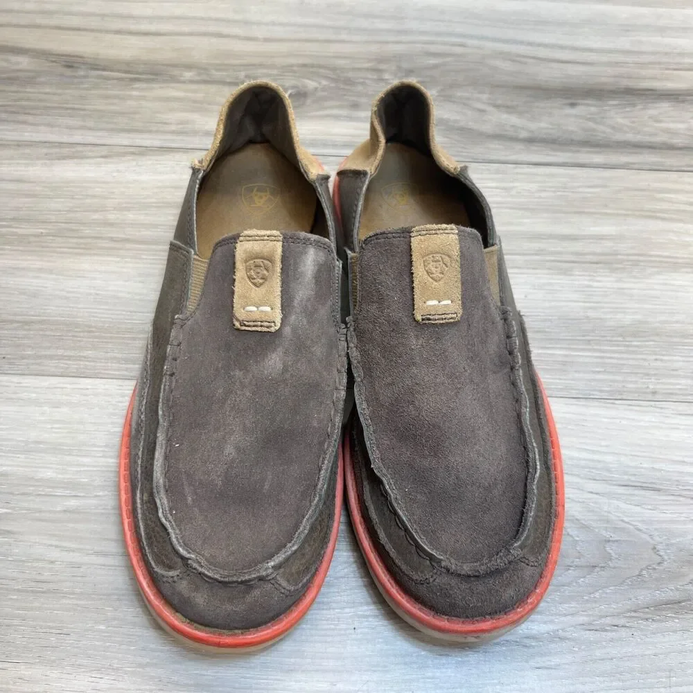 Ariat 10019952 Unisex Kids Brown Leather Slip-On Cruiser Shoes‎ Size 4 EU 35.5